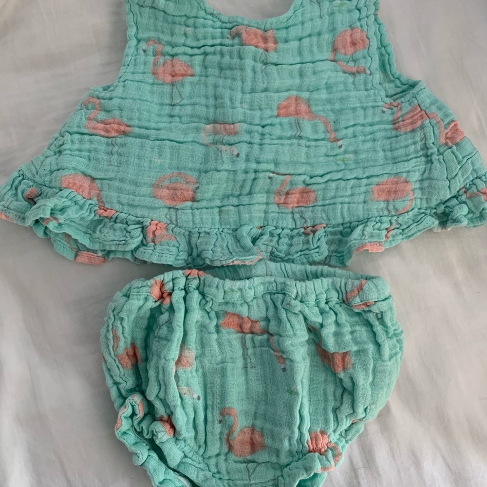 Angel Dear flamingo outfit, 2 piece